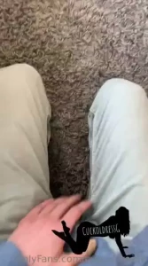 Pov cucky had to kneel in the living room looking down at the floor