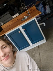 Finished the kitchen vanity today total for this project was 90 i love part 1