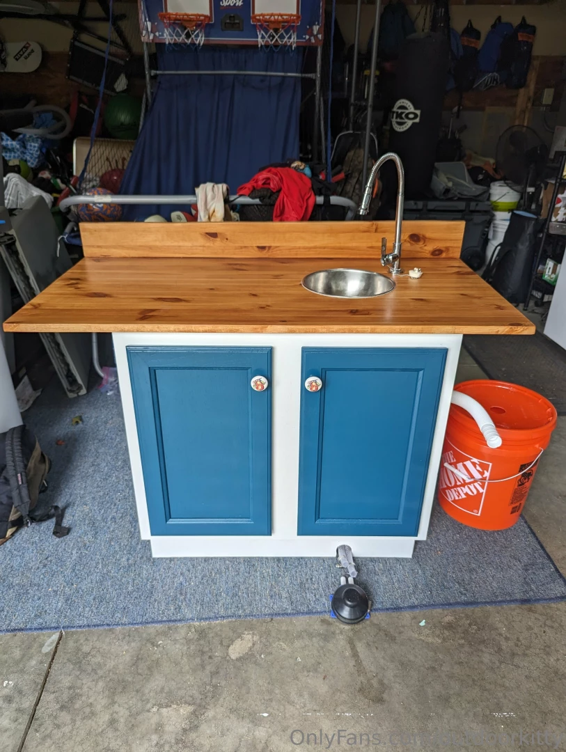 Finished the kitchen vanity today total for this project was 90 i love 