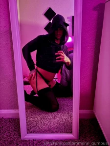 Dressed up all slutty with my ass ready for your hard cock are you