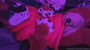 A small preview of another fun full fursuit life jacket milking part 1