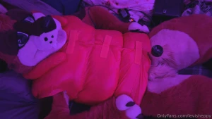 A small preview of another fun full fursuit life jacket milking part 2