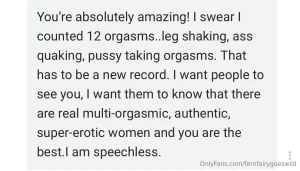 I thought i d just post a recent message with permission from a fan