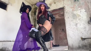 You want to have a different day with these horny witches come and part 1