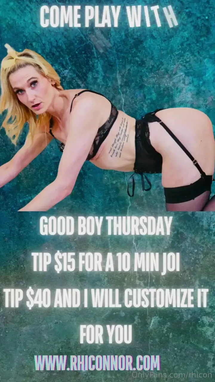 It s good boy thursday tip 15 and i will send you a 10 minute joi with 