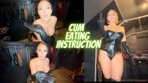 Cum eating instruction with mommy now be a good boy for mommy and eat