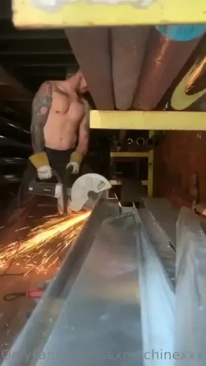Just out here cutting some metal 