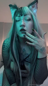 New lil fishnet two piece and my favorite wig ever lmao part 2