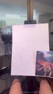 Working on my self portrait part 5