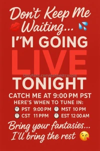 Babe don t miss us tonight we re going live set your alarms and be