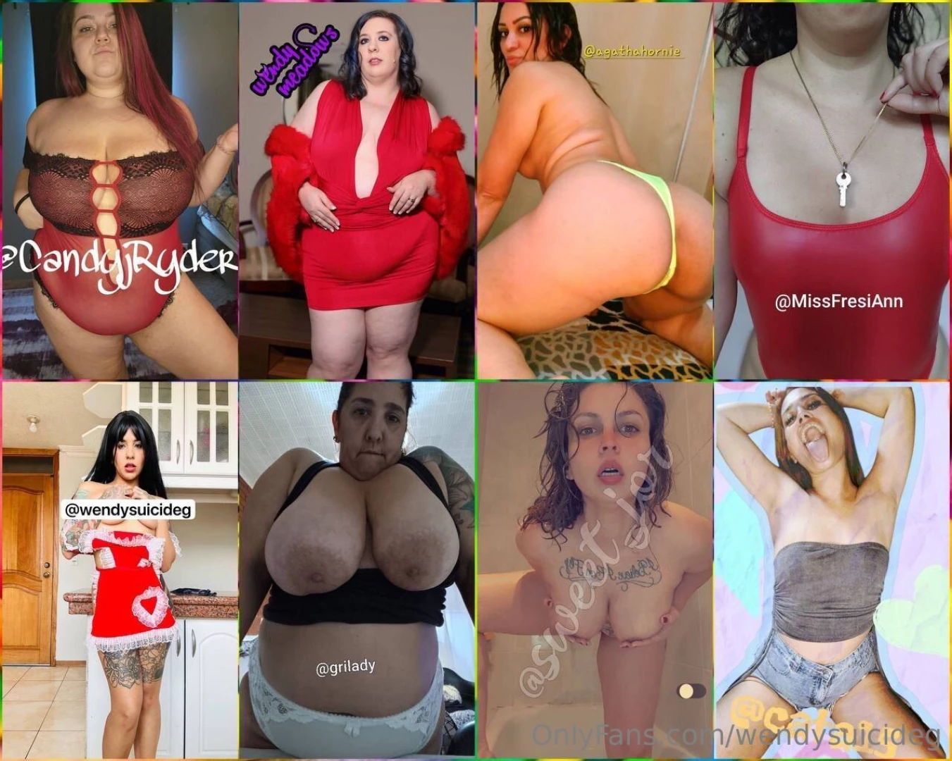 6 candyryder justwendym agathahornie missfresiann wendysuicideg 