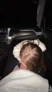We pulled over on the side of the road and i was just going to suck