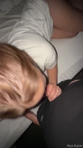 Getting up in the middle of the night to drain his balls blowjob