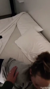 He got home late so i drained his balls before bed blowjob wife