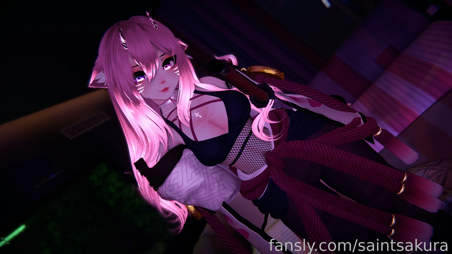 Jus a lil samurai guy fyp horny vr vtuber lewdtuber catgirl hentai part 2 