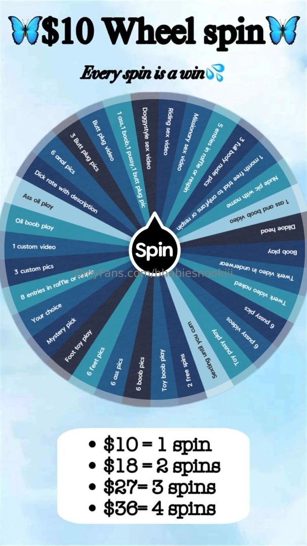 New 10 wheel spin tip to spin the wheel and i ll send a screenshot 