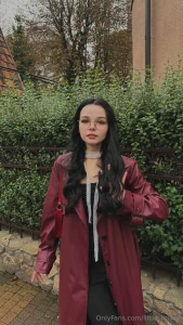 Crimson vibes for a cloudy day