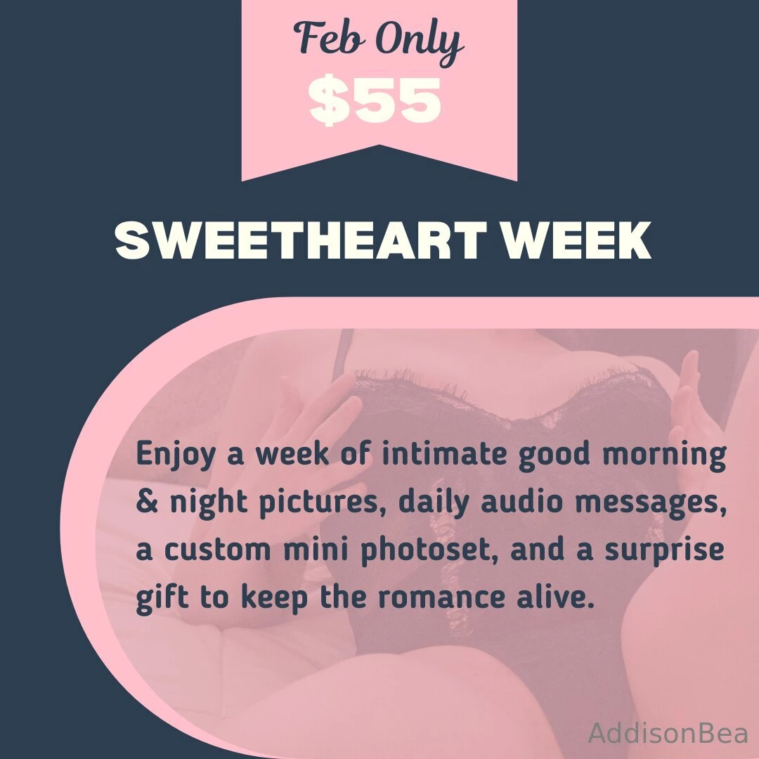 Let me spoil you all week long for just 55 you ll get intimate good 