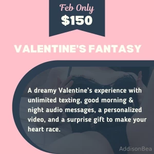 Your valentine s fantasy awaits unlimited texting personalized video