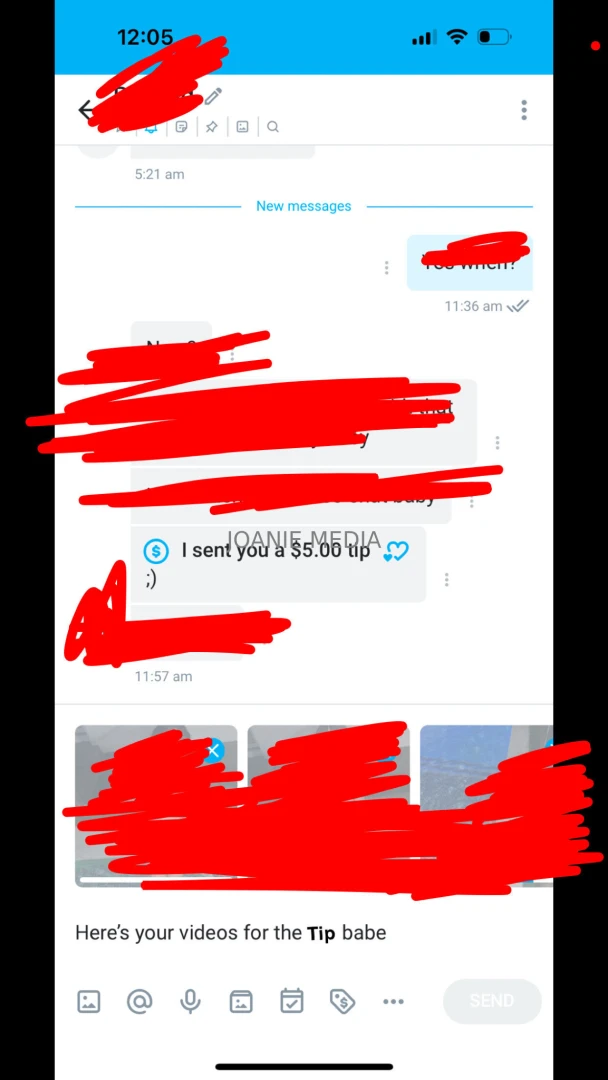 Send the tip to get the photos before everyone else 