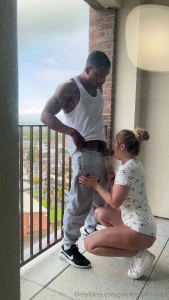 Stepped out onto the balcony one early morning to get some fresh air part 1