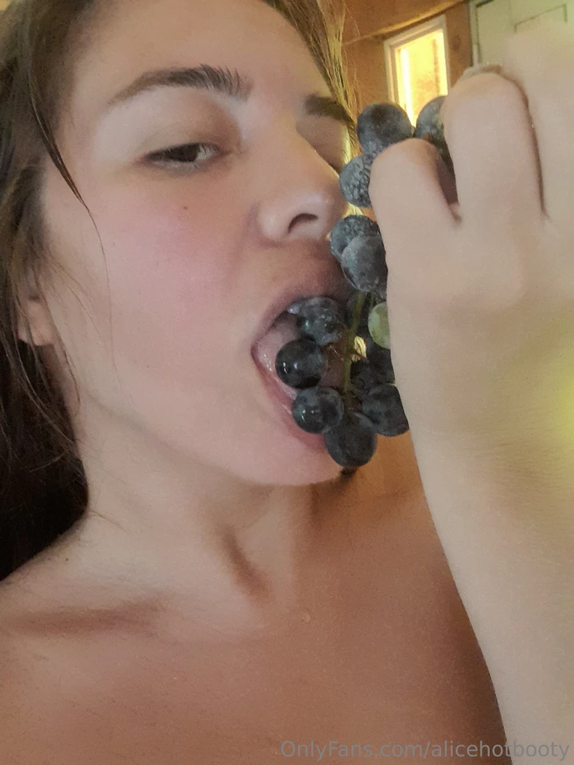 Riding on top of your dick eating these grapes mmm what a pleasure my part 1 