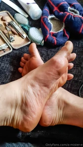 Self foot pampering before filming today s content toenails trimmed part 9