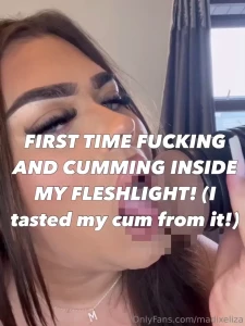 Tip 30 on the campaign to recieve this fleshlight fuck and cum eat