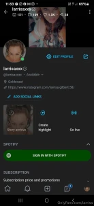 My new account larrisaxxxx 151 picture 191 videos for 10