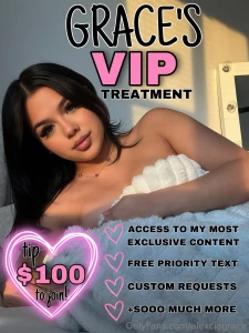 My vip treatment is calling your name tip 100 to join for lifetime 1