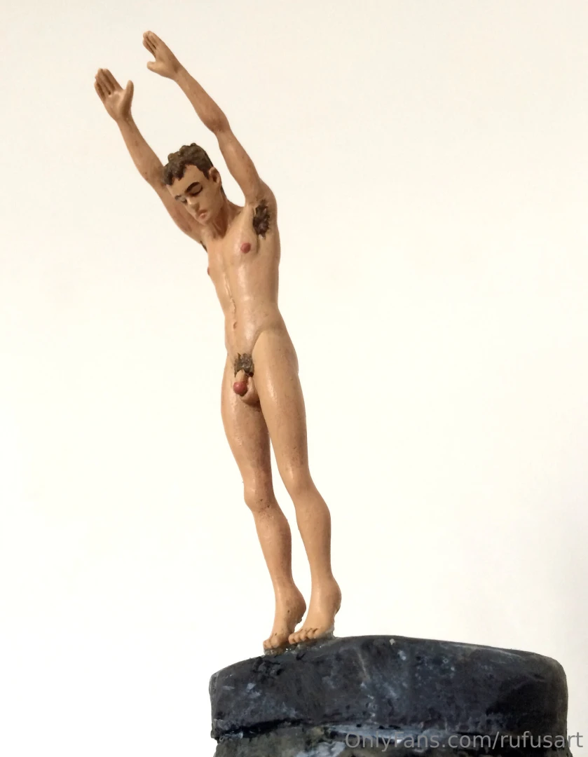 Air amp sea - the diver figure is about 3 5 tall painted resin casting 