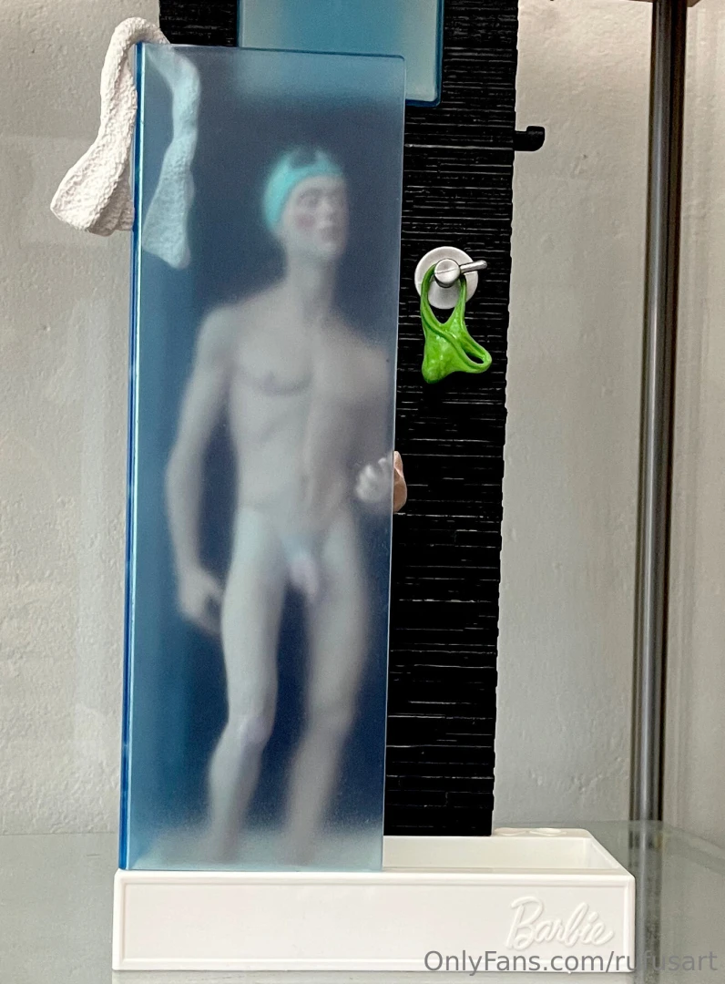 Daily francis he scales well with my custom painted barbie shower 