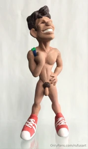 Sneakers and a smile 6 tall polymer clay 2017