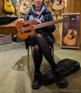Here s me trying out some traveler type guitars so i could practice on