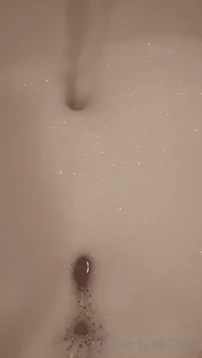 Late at night bubble bath 