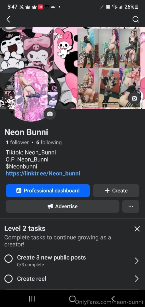 I had lost i g and every fb so here are my newest pages ig neonbunni _ 