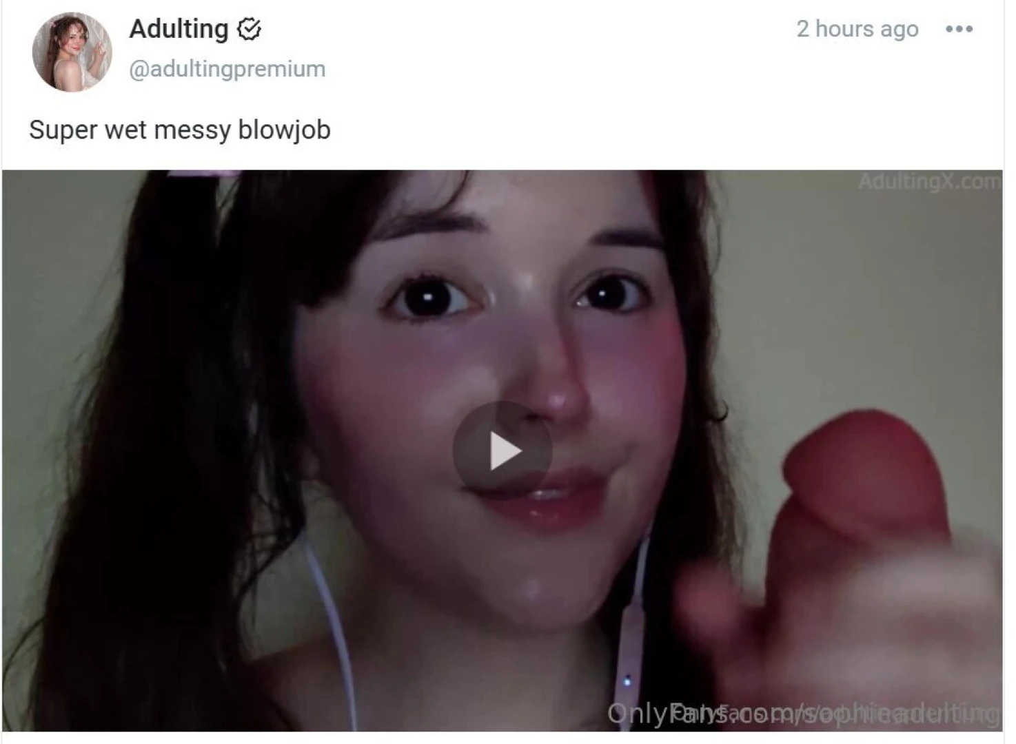 Super wet messy blowjob adultingpremium 