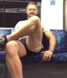Jockstrap on the tube can t believe i never posted this clip haha