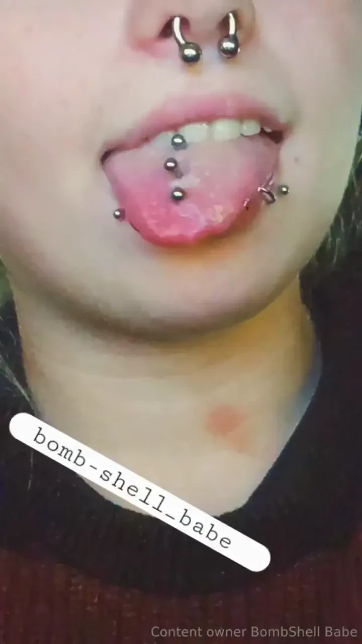 My tongue is healing nicely can t wait to test my the new studs out 