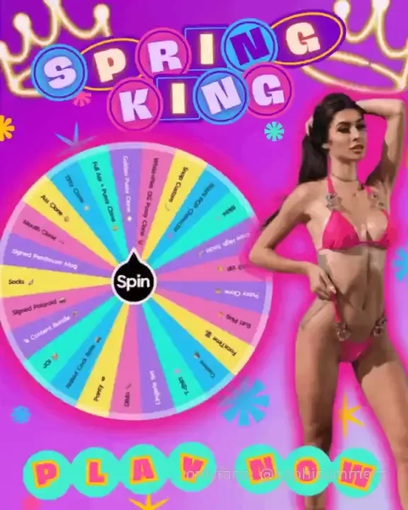 Wanna be my spring king - insane prizes you won t be disappointed 1 