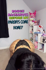 I remember when i stayed the night at my parents house three months