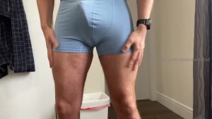 Hard cock asmr- 1 minute in boxers no talking morning wood came to