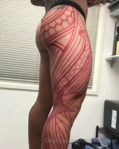 Bts of my full body tattoo piece what part of my tattoo is your