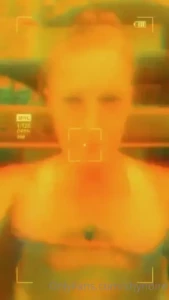 I hope those guys on their balcony didn t see me go topless in this