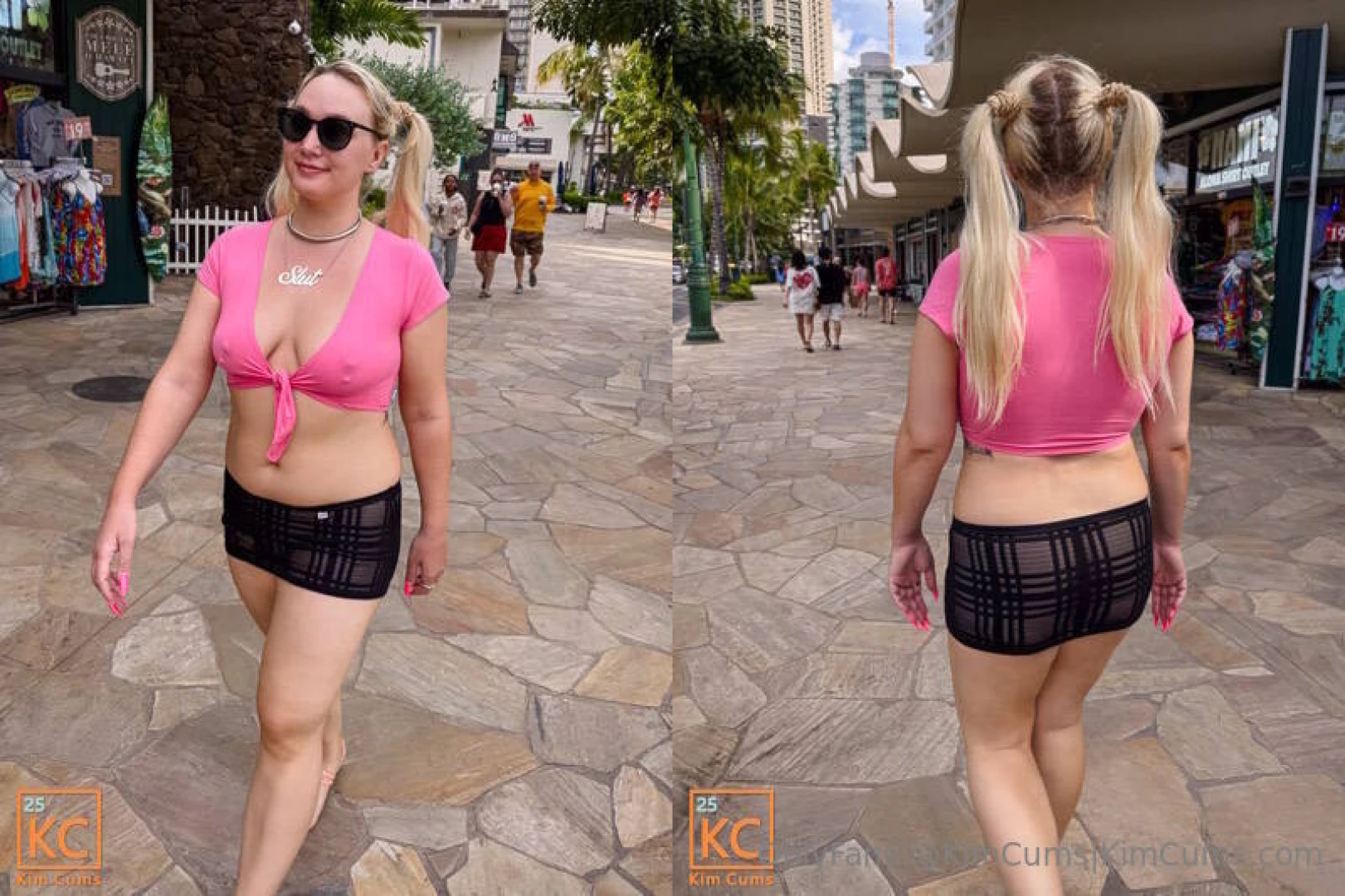 Slutty pigtails and a cheeky post https kimcums com 