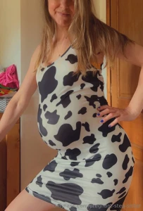 This baby bump comes with zero panties