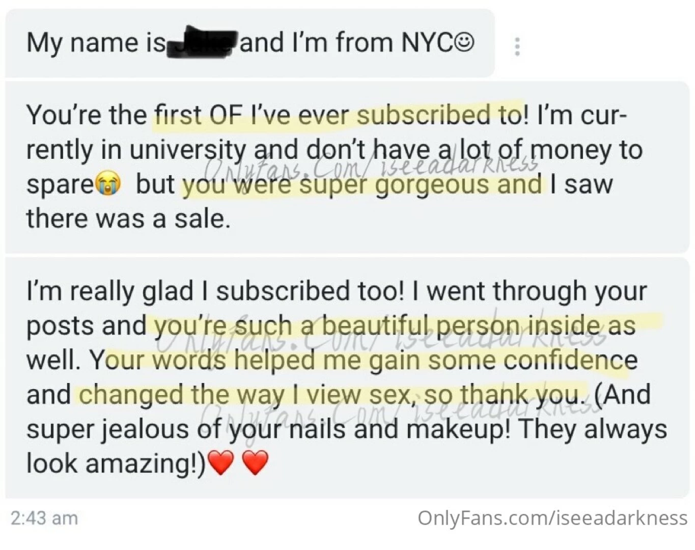 Waking up to messages like this warms my heart and soul thank you i am 