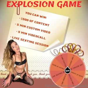 My explosion game is here are you feeling lucky so i will send random