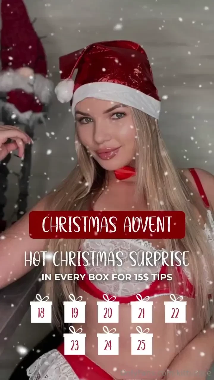 Unpack me as your christmas surprise christmas advent with the hottest 