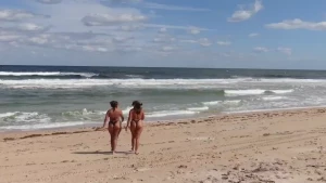 Beach babes join us for a nice day on the beach we start out by